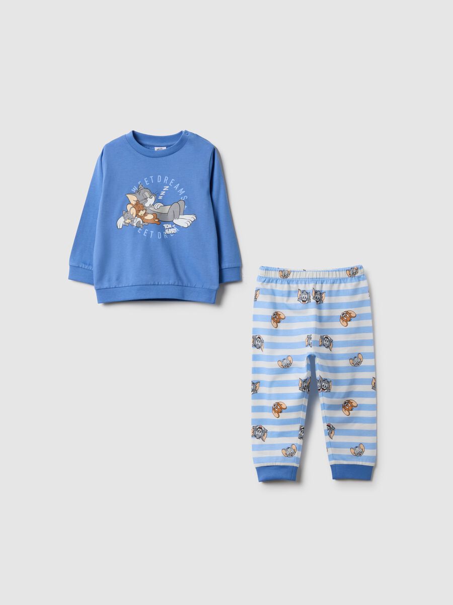 Multicolour pure cotton regular fit baby pyjama with prints_0