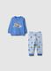 Multicolour pure cotton regular fit baby pyjama with prints_0