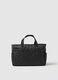 Black Shoulder Bag with Floral Details_0