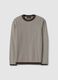 Multicoloured striped pure cotton sweater regular fit_4