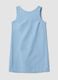Light blue regular-fit dress in a viscose, cotton and linen blend_4