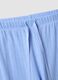 Blue pure cotton regular fit pyjama trousers_5