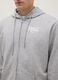 Grey regular fit cotton blend hoodie with zip_3