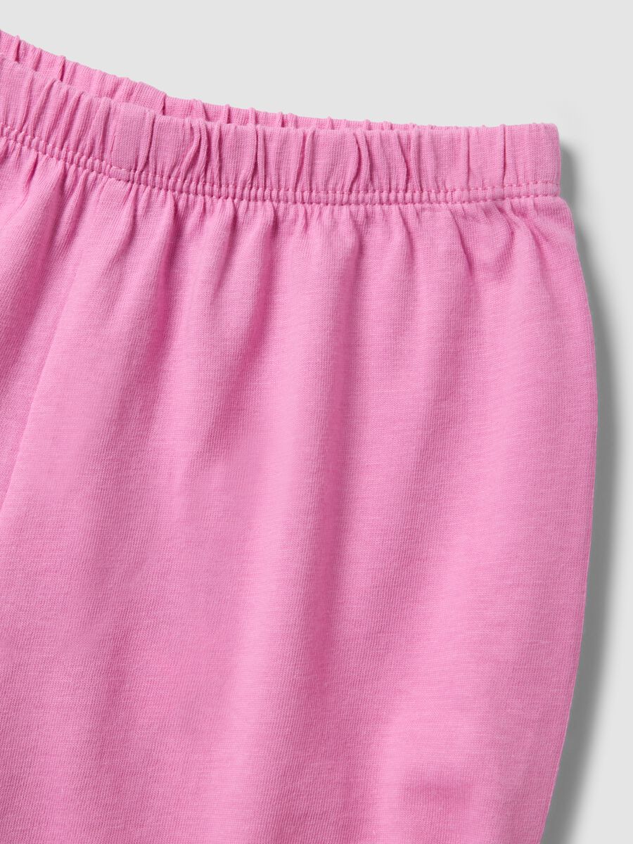 Multicolour pure cotton short pyjamas for baby girls with print_2