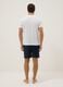 White and blue pure cotton jersey pyjamas, regular fit_2