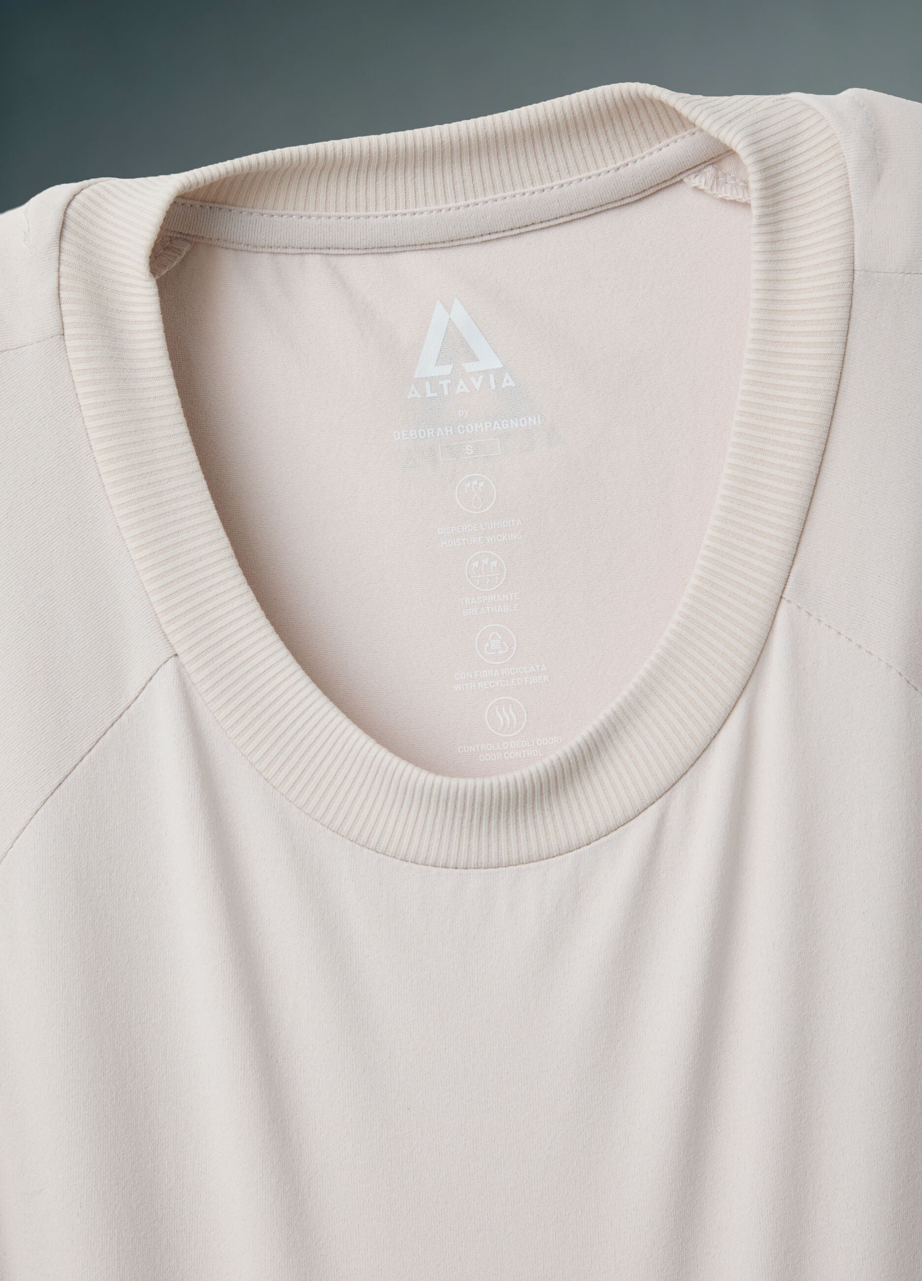 Technical T-shirt with mesh inserts ALTAVIA WITH DEBORAH COMPAGNONI