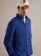 Blue pure linen long sleeve shirt regular fit_2