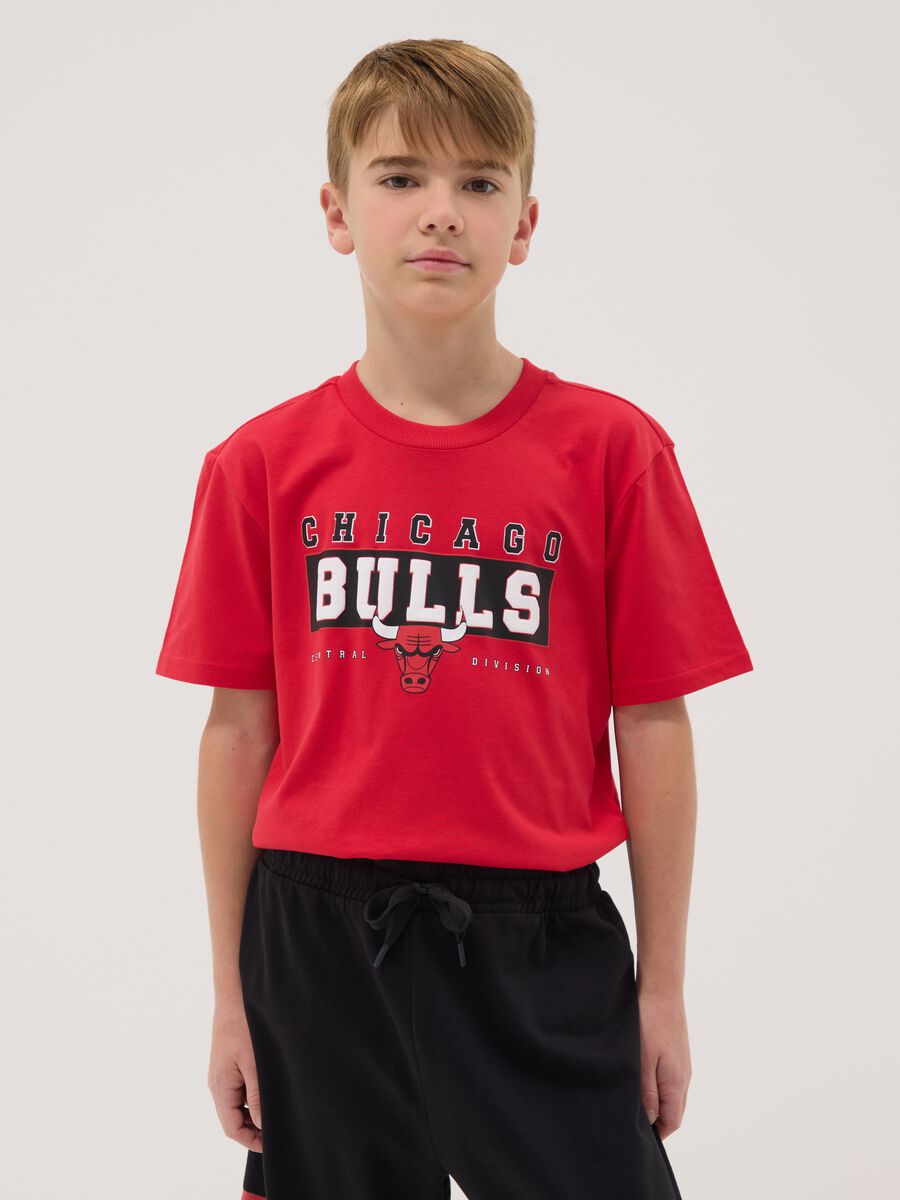 Set in puro cotone multicolor da ragazzo oversize fit Chicago Bulls_1