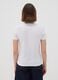 White pure cotton crew-neck T-shirt with puppy print, regular fit_3