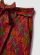 Shorts rossi in puro cotone con stampa_5