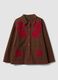 Brown pure cotton shacket with contrasting embroidery, regular fit_4