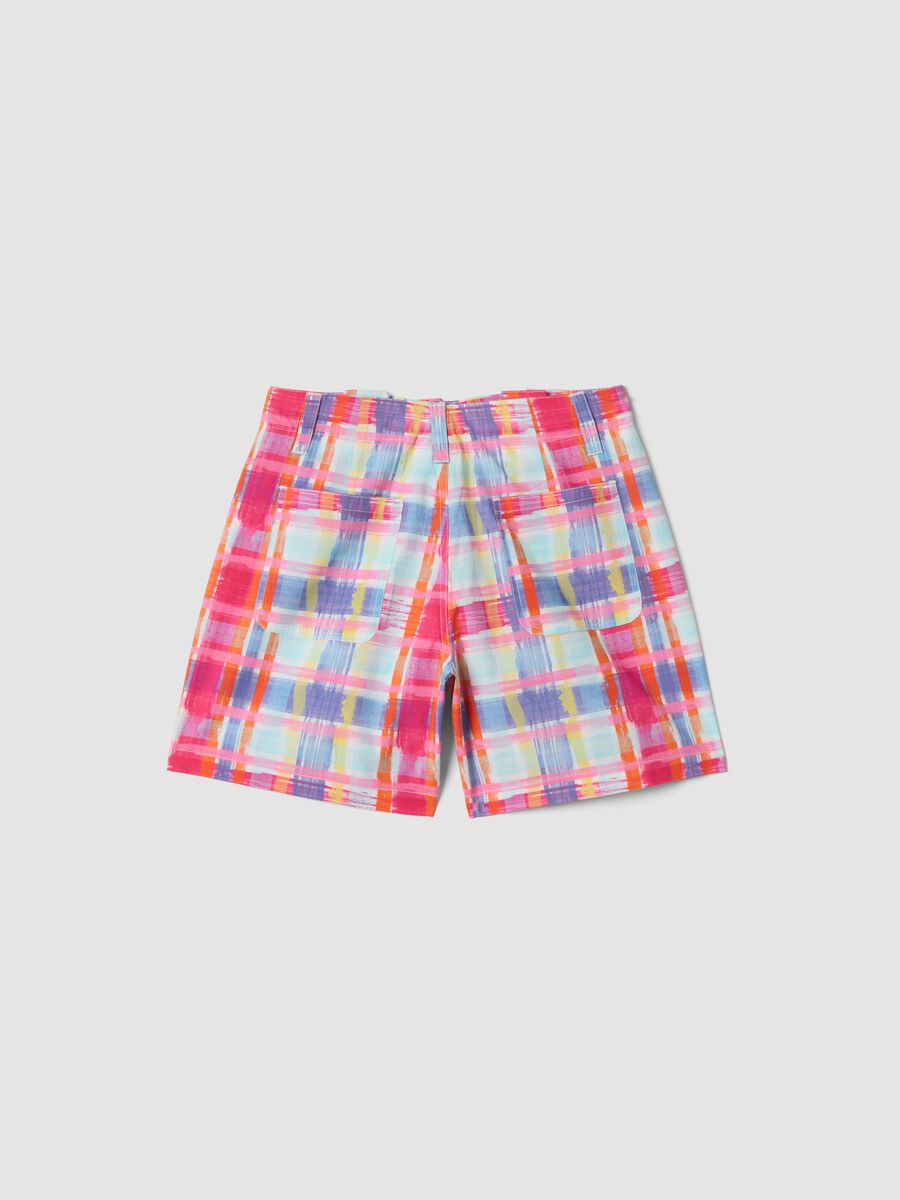 Multicolour pure cotton shorts_4