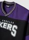 Los Angeles Lakers Regular Fit Multicolour Pure Cotton T-Shirt_5