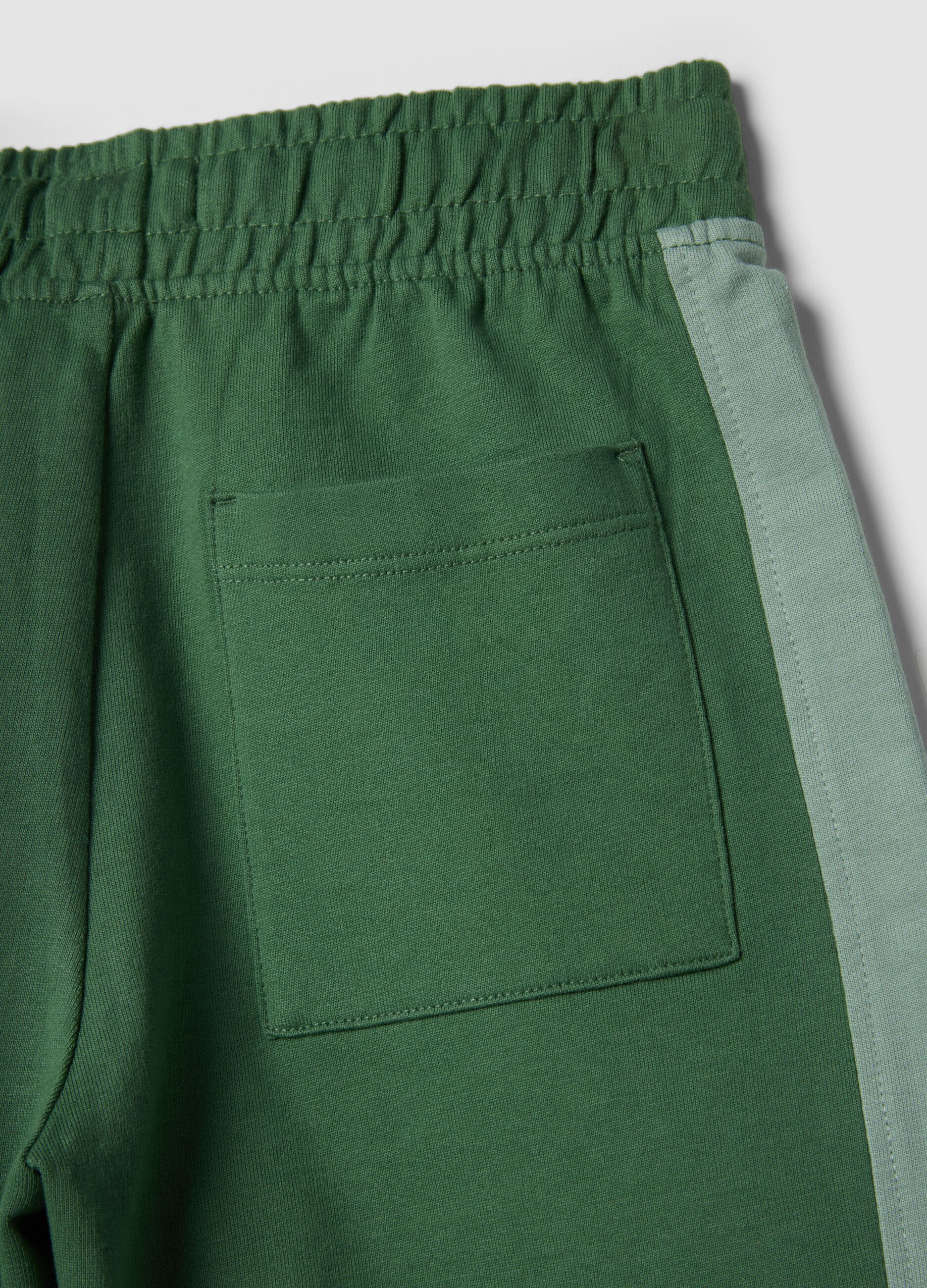Children's Green Cotton Shorts with Regular Fit
