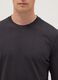 Grey long-sleeve pure cotton regular fit T-shirt_3