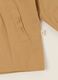 Beige cotton-blend baby girl jacket_1