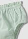 Green Cotton and Linen Blend Set for Baby Girls_2
