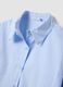 Sky-blue pure cotton slim-fit shirt_5
