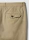 Beige pure cotton carrot-fit chino trousers_5