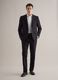 Single-breasted black regular fit blazer_1