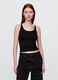 Stretch Black Top with Thin Straps_0
