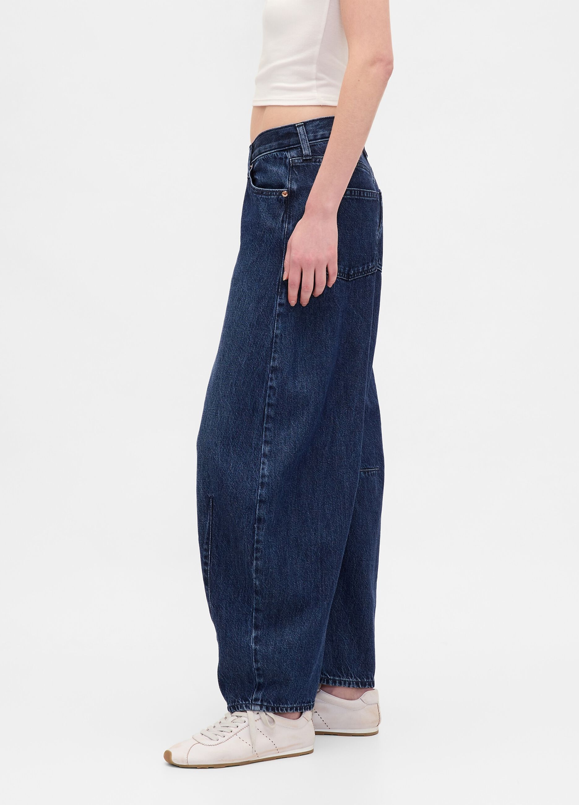 Wide Blue Denim Trousers