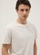 Beige pure cotton regular-fit short-sleeve T-shirt_2
