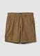 Beige chino shorts in pure cotton, regular fit_4