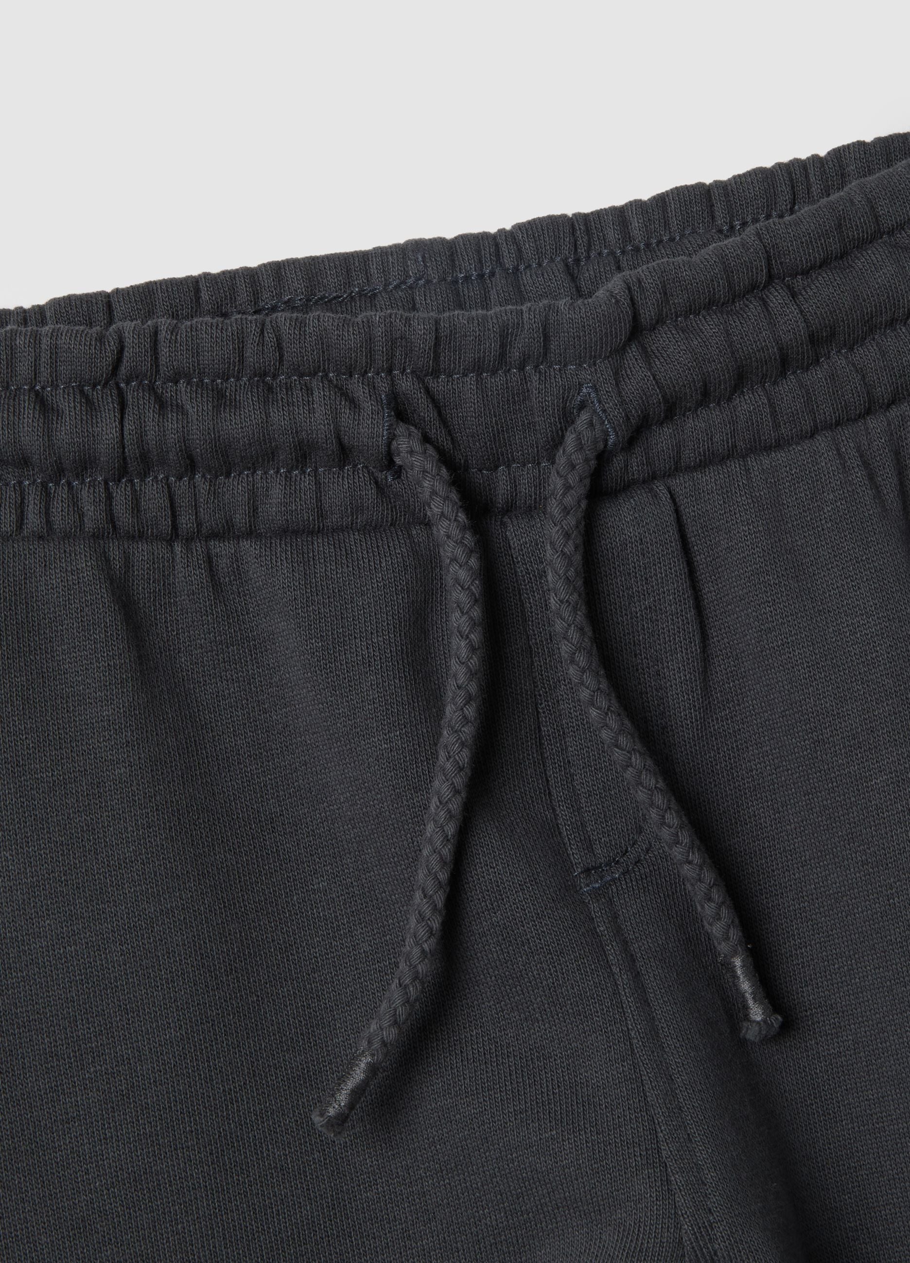 Black pure cotton baby trousers regular fit dinosaur design