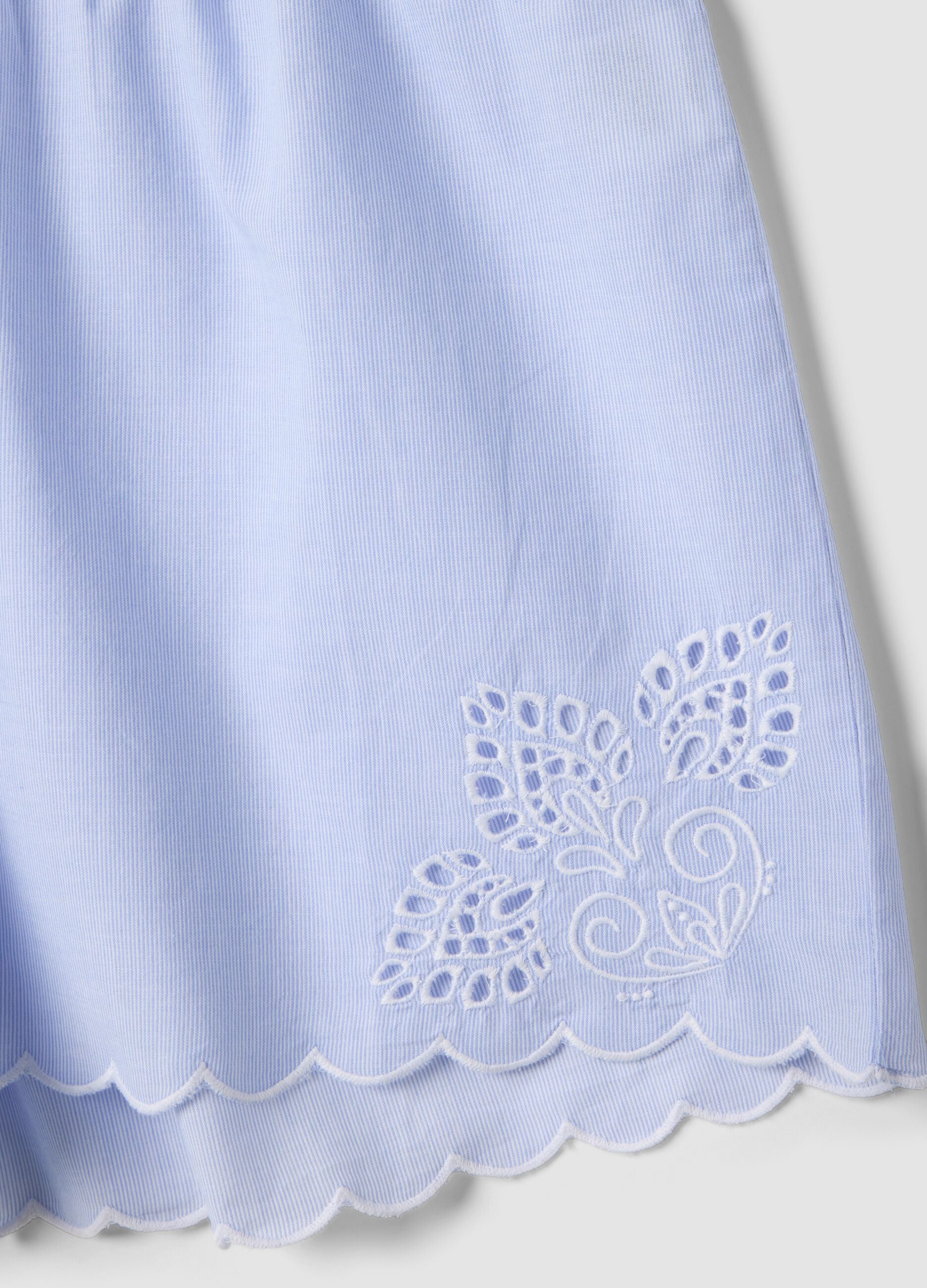 Light blue organic cotton pyjama shorts