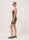 Brown stretch cotton midi dress_1