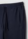 Pantaloni jogger in misto cotone elasticizzato blu regular fit_5