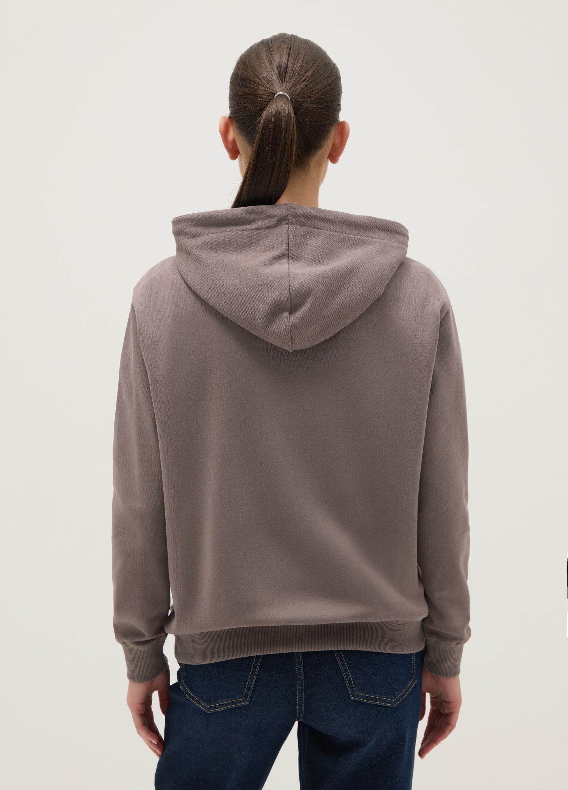 Grey pure cotton sweatshirt regular fit with Hard Rock Cafe logo