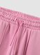 Pink cotton-blend crew-neck tracksuit with Stitch print for girls_3