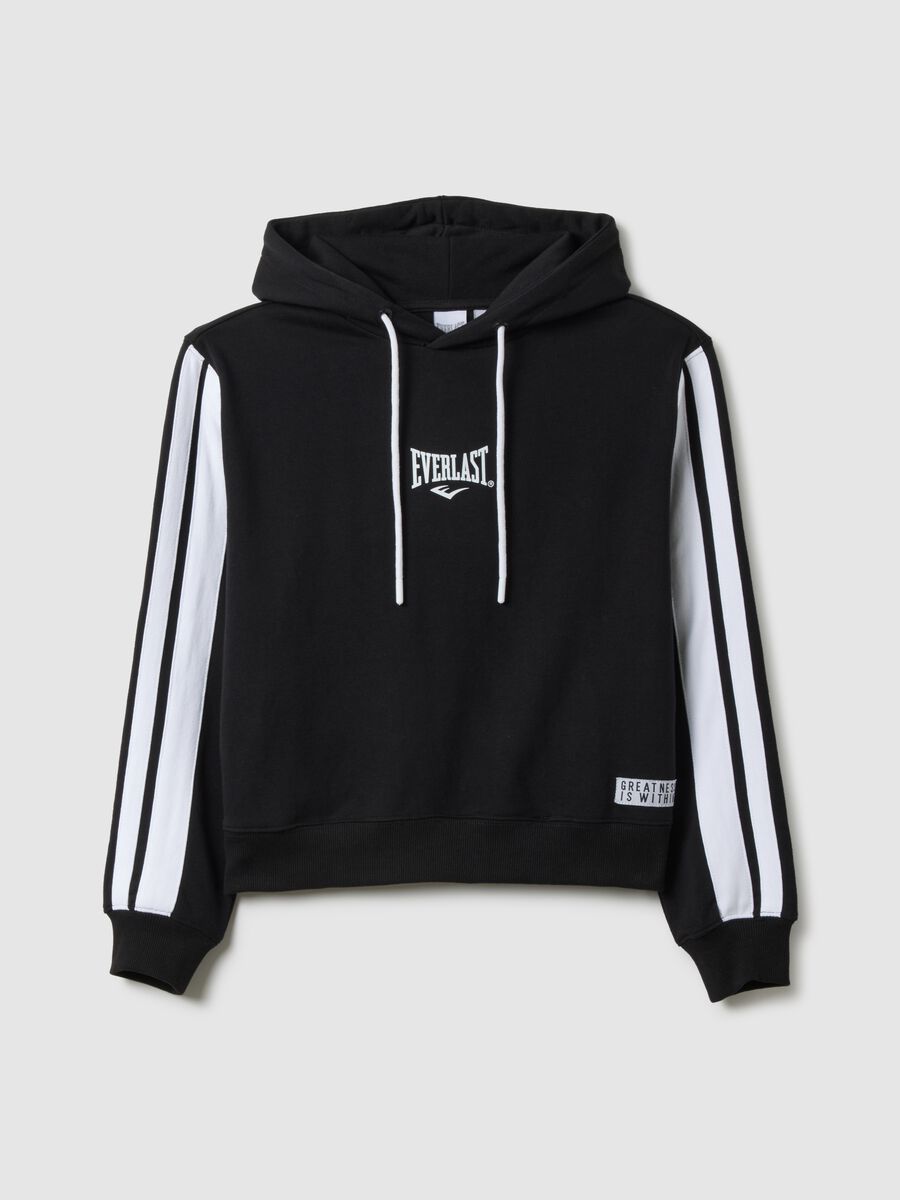 Felpa in misto cotone multicolor regular fit con logo Everlast_4
