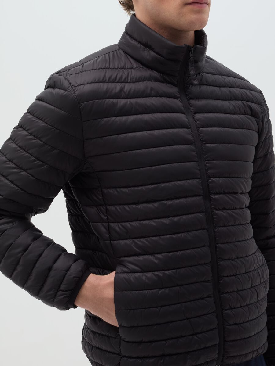 Full-zip ultralight quilted down jacket_2