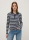Multicolour Striped Stretch Cotton Polo Regular Fit_0
