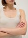 White viscose blend fitted tank top_3