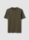Green regular-fit pure cotton short-sleeve T-shirt_0