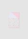 Multi-coloured pure cotton crib sheet set for baby girls_0