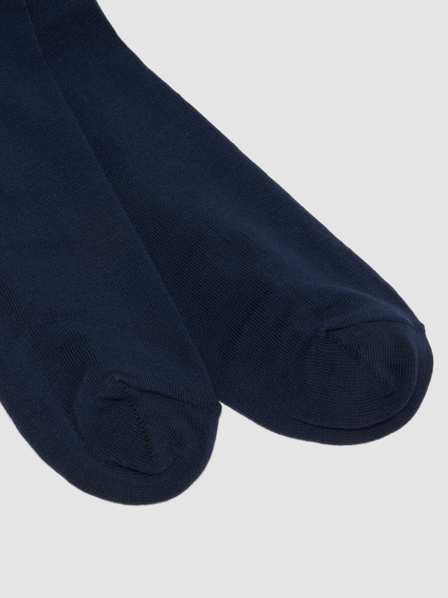 Bipack di calze midi multicolor in cotone elasticizzato_1