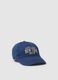Blue pure cotton kid's regular fit hat_0
