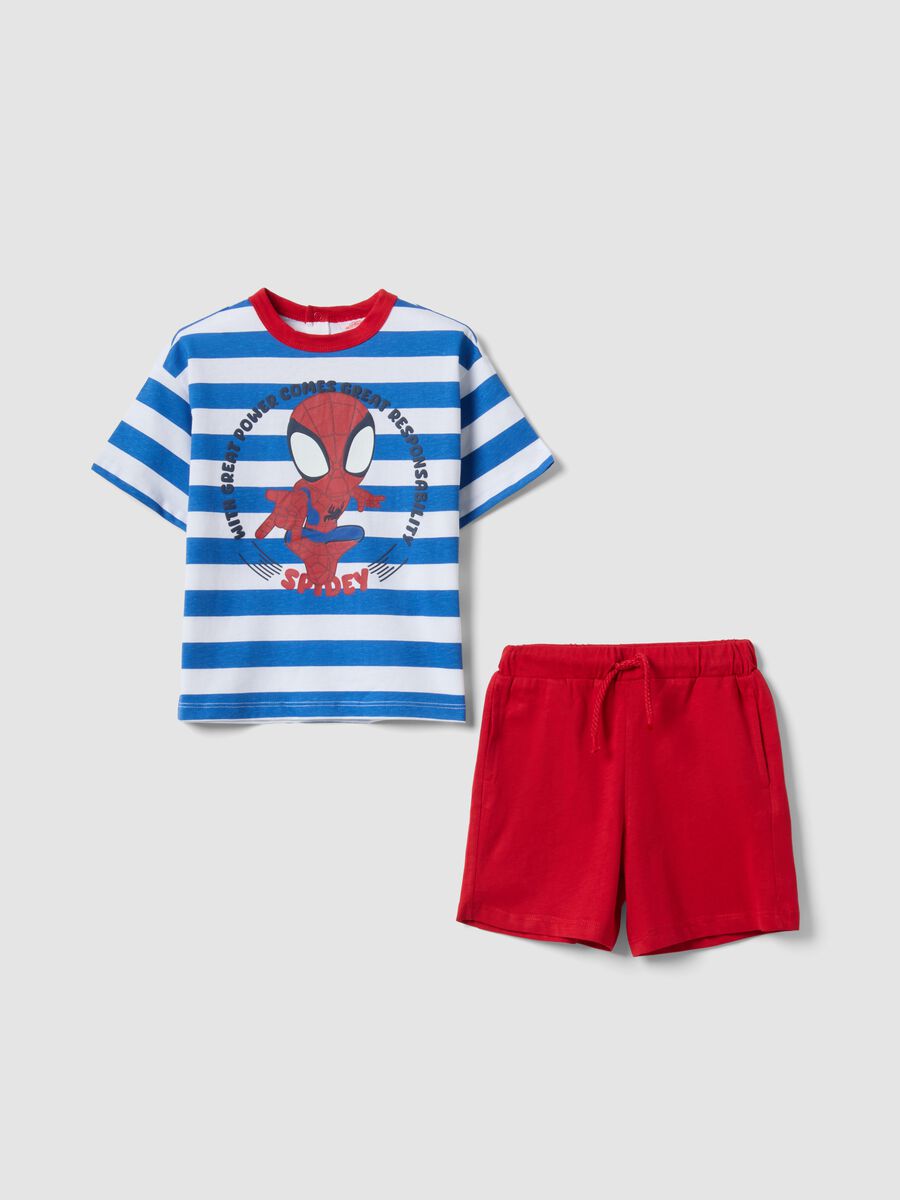Multicoloured pure cotton regular-fit boys&rsquo; set with Spider-Man_0