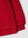 Red pure cotton crew-neck sweatshirt with teddy bear print for baby girl_3