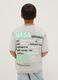 Grey pure cotton oversized boys' t-shirt with logo_1