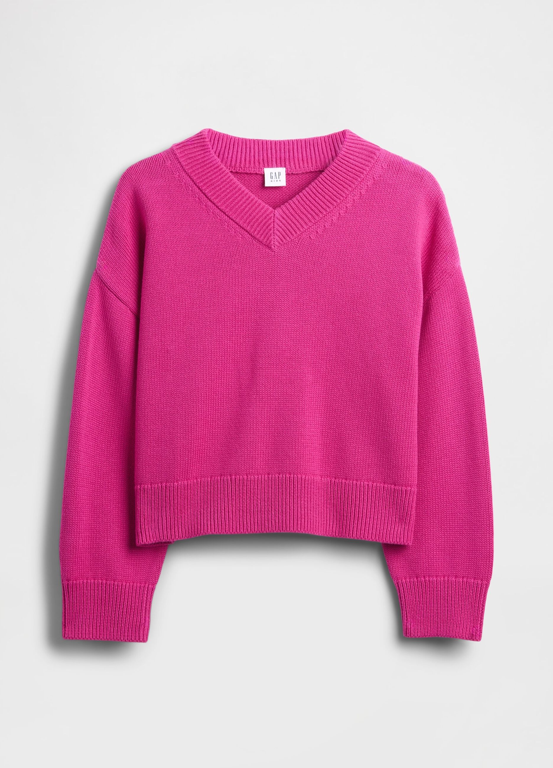 Pink cotton jumper for girls