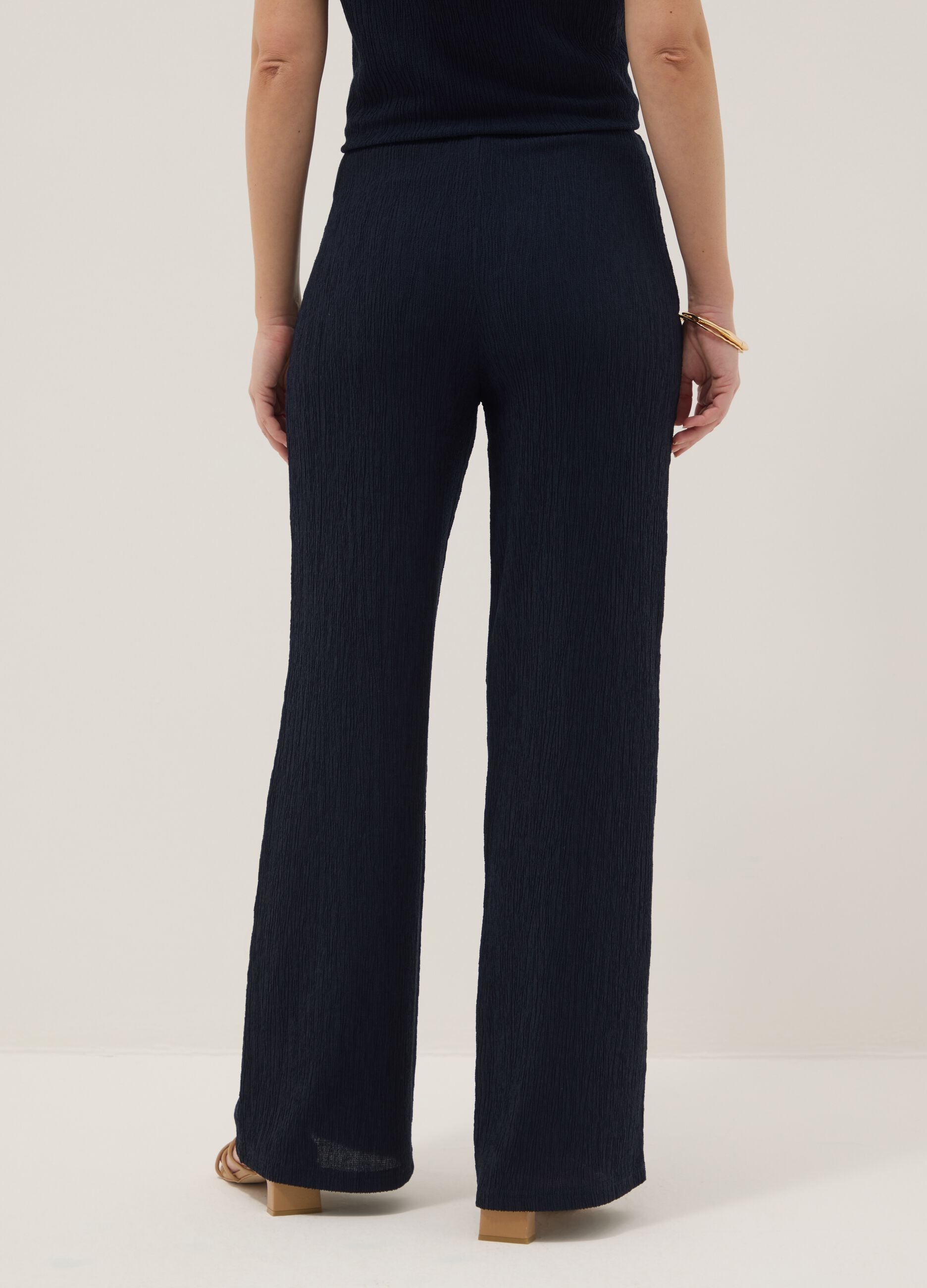 Blue Maternity Pants Relaxed Fit