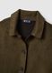 Green regular fit jacket with collar and buttons_5
