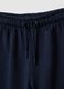 Girls' blue pure cotton wide leg trousers_2