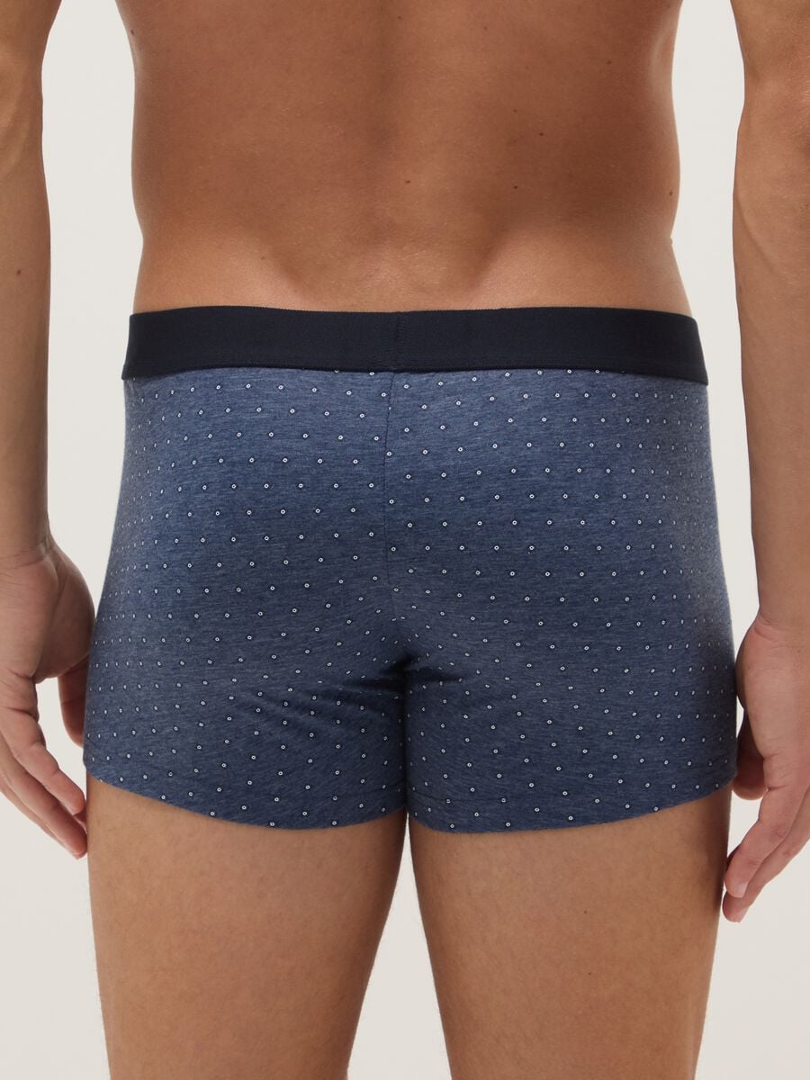 Multipack of Regular Fit Multicoloured Stretch Cotton Boxers_2